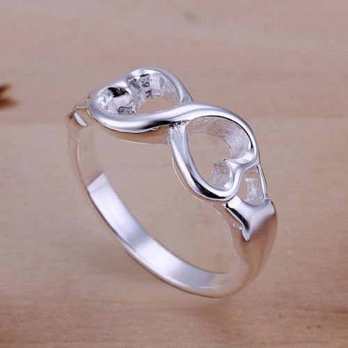 LOWEST PRICE** 925 Silver Plated Stamped Popular Infinity Design Ring ...