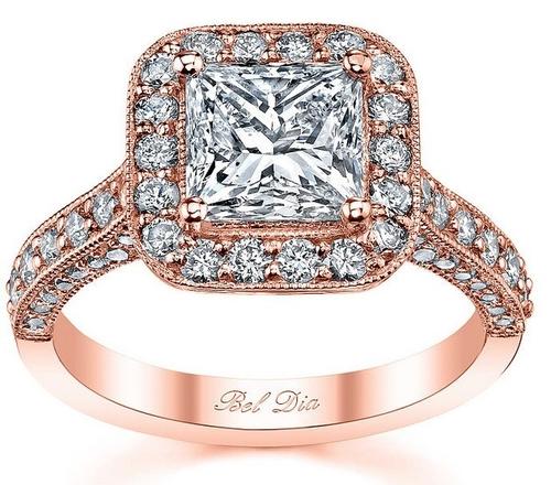 PRINCESS CUT DIAMOND ENGAGEMENT RING - CHOOSE YOUR OWN RING DESIGN ...