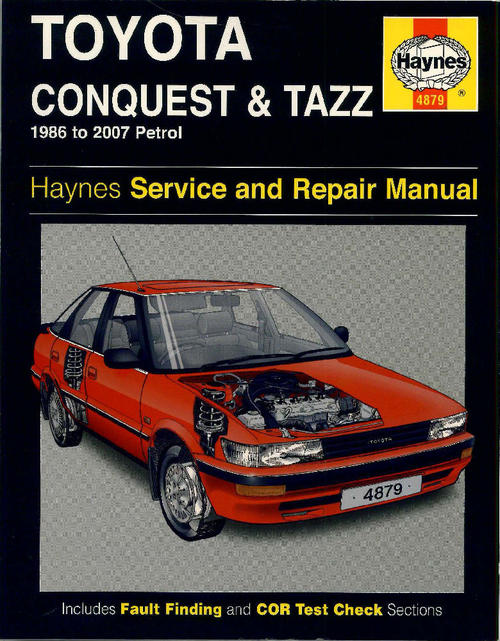 Manuals - Haynes 4879 Toyota Conquest &amp; Tazz Service &amp; Repair Manual ...