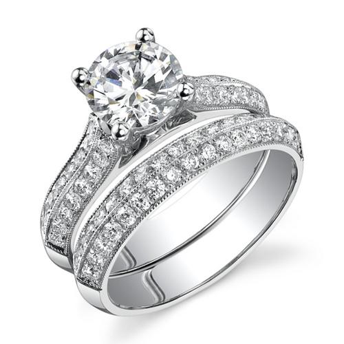 ... Diamond WeddingEngagement Ring With Band @ Very Attractive Offer