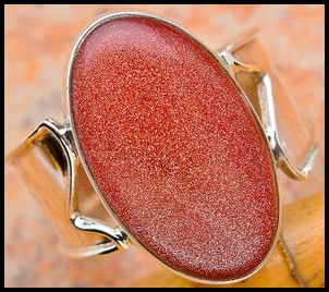Sterling silver ring - GOLDSTONE - Dreams Collection (size 8.75  Q ...