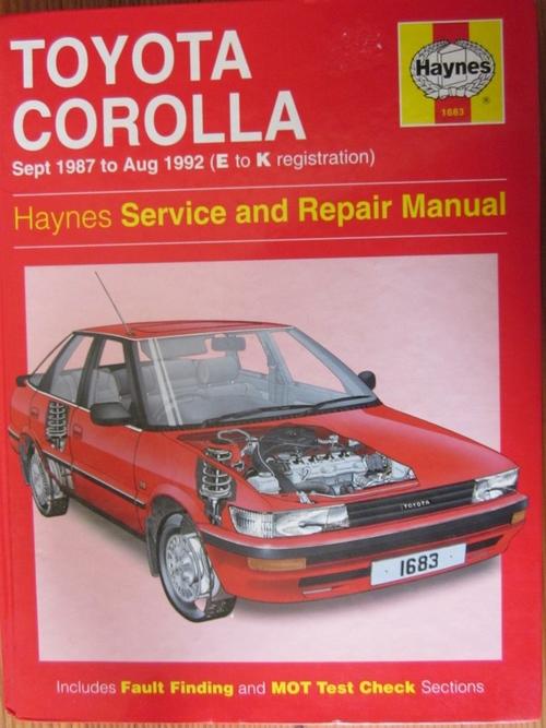 toyota corolla 1987 workshop manual #4